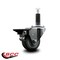 Service Caster 3'' Gray Poly Swivel 1'' Expanding Stem Caster with Brake SCC-EX20S314-PPUB-PLB-1 - alternate 3